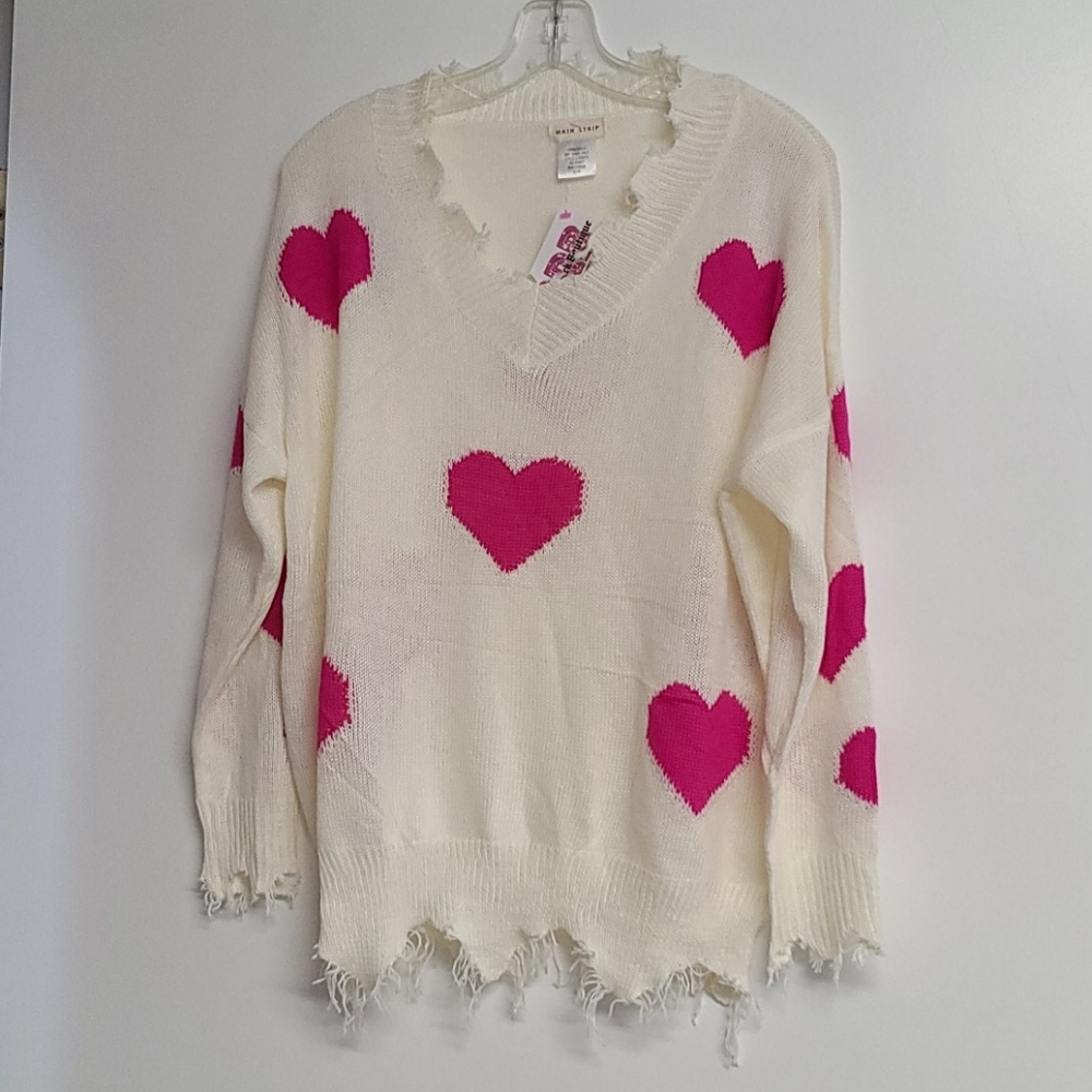 Heart Print Sweater